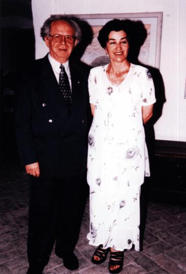 Marija Ivetić i slikar Ivan Rabuzin